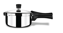 Stahl Triply Stainless Steel Pressure Cooker 2.5 Litre Outer Lid | Broad Pressure Cooker | Triply Cooker With Gas & Induction Base | Safe & Long Lasting Steel Cooker | Xpress Cooker 9242-1