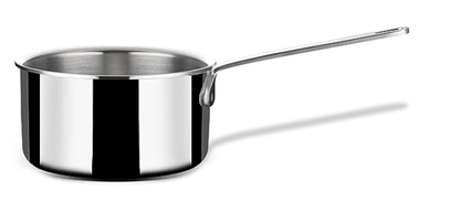 Stahl Triply Stainless Steel Mini Sauce Pan Without Lid | 1 Cup Induction Base Stainless Steel Tea Pan | Mikro 4292, Dia 10cm, 450 ML