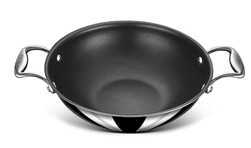 Stahl Triply Stainless Steel Artisan Nevrstick Kadhai with Lid, 5322,22 cm, 2.0 Liters-1