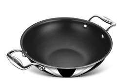 Stahl Triply Stainless Steel Artisan Nevrstick Kadhai with Lid, 5322,22 cm, 2.0 Liters-2