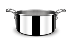 Stahl Triply Stainless Steel Sauce Pot with Lid | Stainless Steel Casserole | Tri Ply Biryani Pot with Induction Base | Artisan 4120, Dia 20 cm, 2.8 L-2