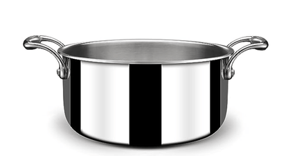 Stahl Triply Stainless Steel Sauce Pot with Lid | Stainless Steel Casserole | Tri Ply Biryani Pot with Induction Base | Artisan 4120, Dia 20 cm, 2.8 L