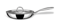 Stahl Triply Stainless Steel Artisan Frypan with Lid, 4422, 22cm, 1.7 Liters-1