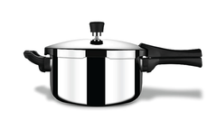 Stahl Triply Stainless Steel Pressure Cooker 5 Litre Outer Lid | Broad Pressure Cooker | Triply Cooker With Gas & Induction Base | Safe & Long Lasting Steel Cooker | Xpress Cooker 9215-1