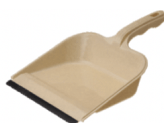 Amber dust pan with rubber grip-1