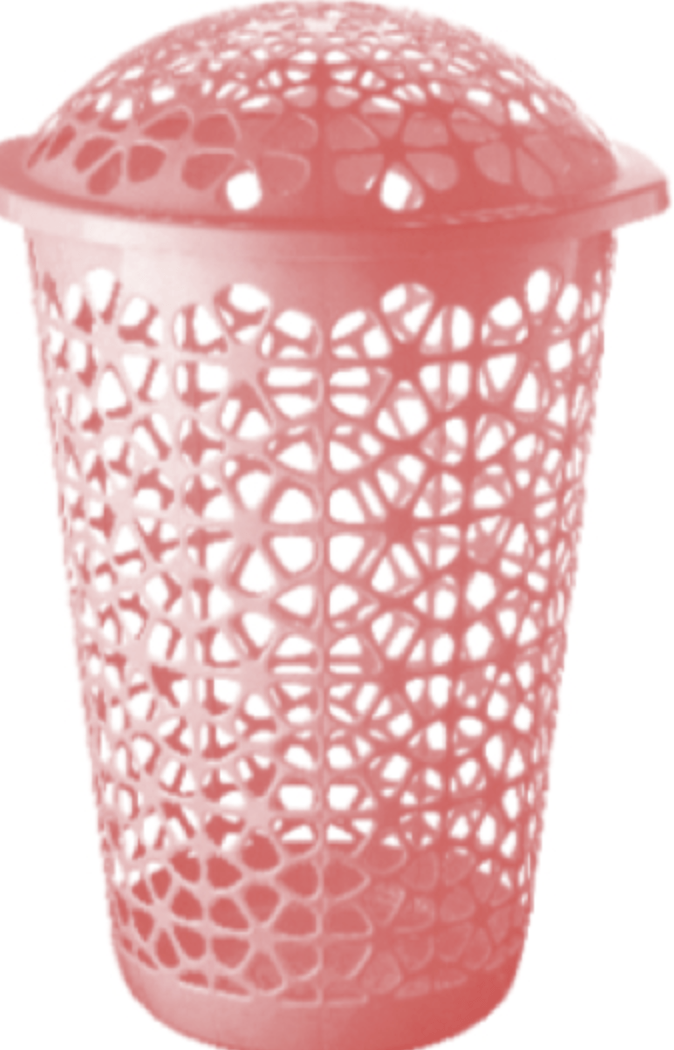 ढक्कन के साथ फ्लोरिना कपड़े धोने की टोकरी