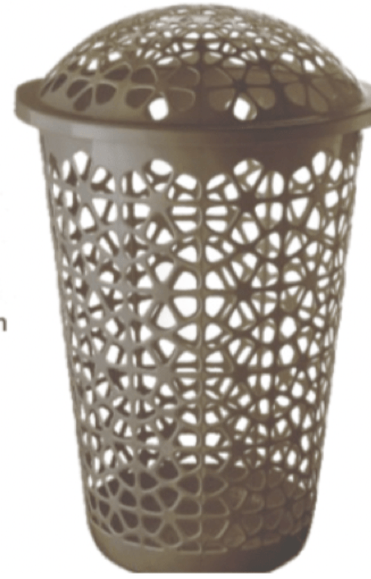 ढक्कन के साथ फ्लोरिना कपड़े धोने की टोकरी