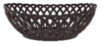 Ratan Plastic Round Medium Size 3 Piece Cane Fruit Baskets for Home Kitchen Storage