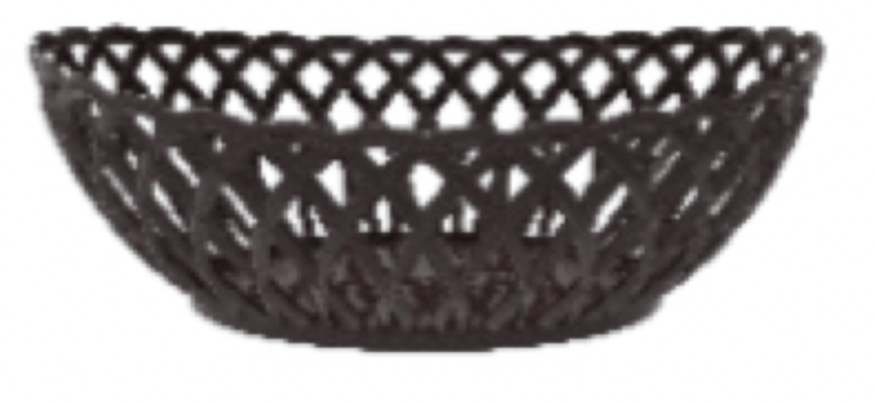 Ratan Plastic Round Medium Size 3 Piece Cane Fruit Baskets for Home Kitchen Storage-1