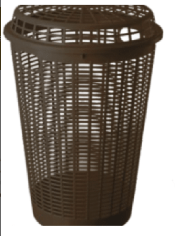 Panama laundry basket with lid 