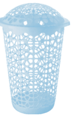 Panama laundry basket with lid -1