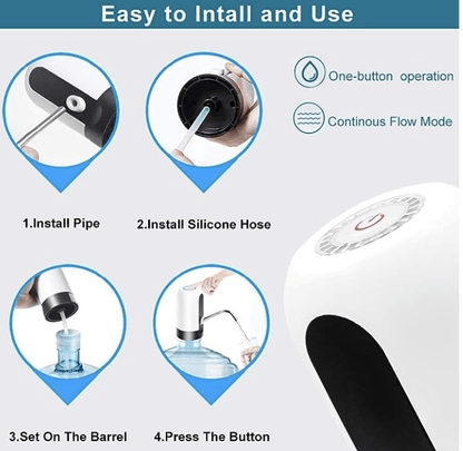 வாட்டர் டிஸ்பென்சர் யுனிவர்சல் ஆட்டோமேட்டிக் 20 லிட்டர் பாட்டில் எலக்ட்ரிக் யூ.எஸ்.பி சார்ஜிங் பாட்டில் வாட்டர் டிஸ்பென்சர்