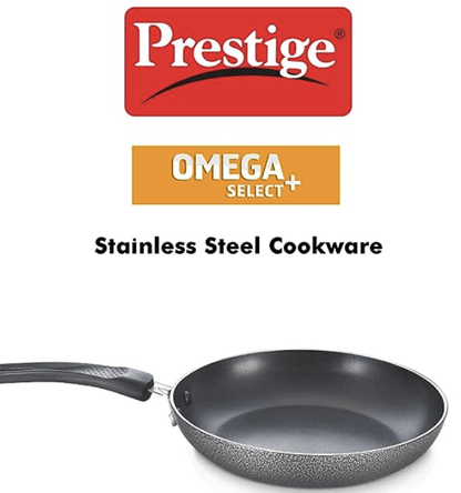 प्रेस्टीज ओमेगा सेलेक्ट प्लस टेफ्लॉन नॉन-स्टिक कोटेड फ्राई पैन (काला) 