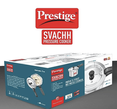 Prestige Svachh Aluminium Outer Lid Pressure Cooker 3 L (Silver), 3 Liter-2