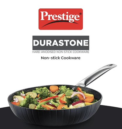 Prestige Durastone Hard Anodised 6 Layer Non-Stick Fry Pan, (Black)
