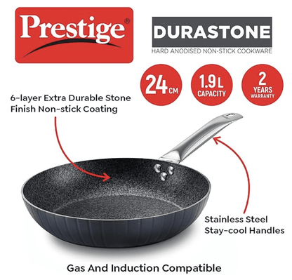Prestige Durastone Hard Anodised 6 Layer Non-Stick Fry Pan