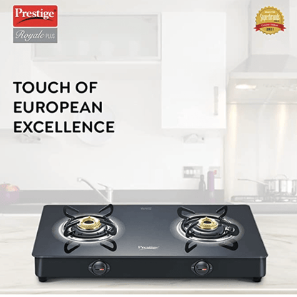 Prestige Gst Royale Plus Schott Glasstop Gt02, 2 burner, Manual, Black