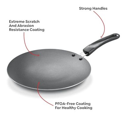 Prestige Aluminium Omega Select Plus Non-Stick Concave Tawa