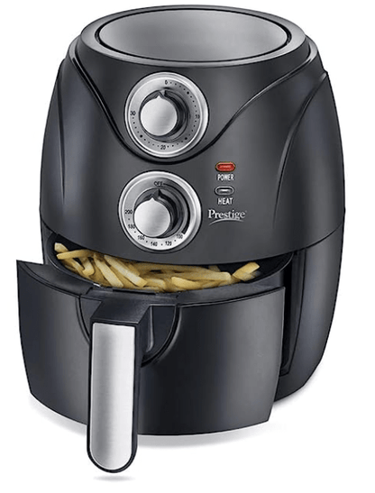 Prestige Electric Air Fryer PAF 6.0, 2 Liter, 1200 Watts, Black