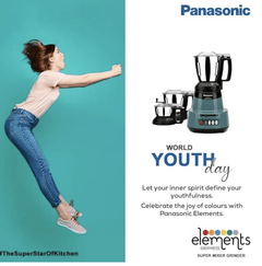 Panasonic MX-AE 475 Red 750 watts Mixer grinder-3