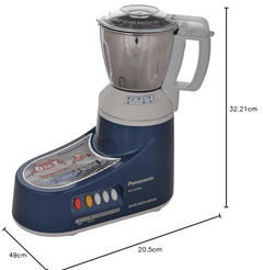 Panasonic Super MX-AC300S 550-Watt Mixer Grinder with 3 Jars (Blue)-2