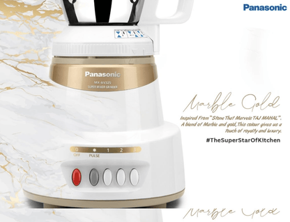 Panasonic MX-AV325MG 600w 3 Jar Mixer Grinder (Marble Gold)