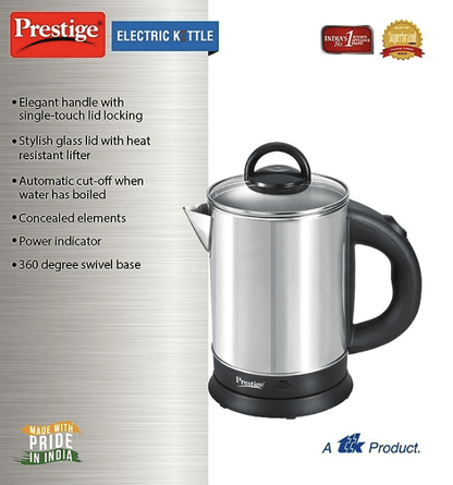 Prestige PKGSS 1.7L 1500W Electric Kettle (Stainless Steel)