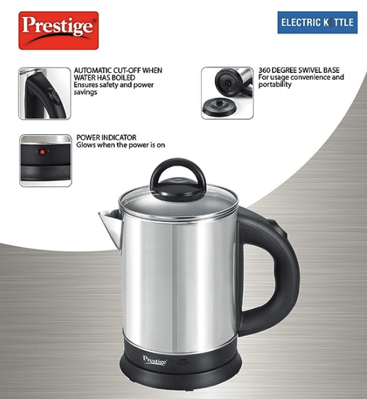 Prestige PKGSS 1.7L 1500W Electric Kettle (Stainless Steel)