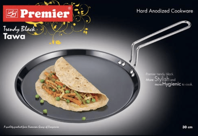 Premier Hard Anodised Trendy Black Tawa Supreme 30cm-3
