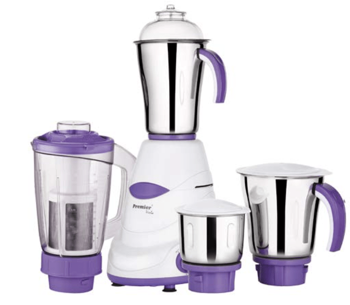 PREMIER VIOLA PLUS MIXER GRINDER WITH JUICER JAR & 3 STAINLESS STEEL JAR 230V 750W CODE - 021085-3