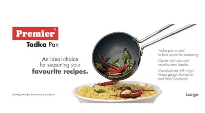 Premier Hard Anodised Tadka Pan Large Code-109011-3