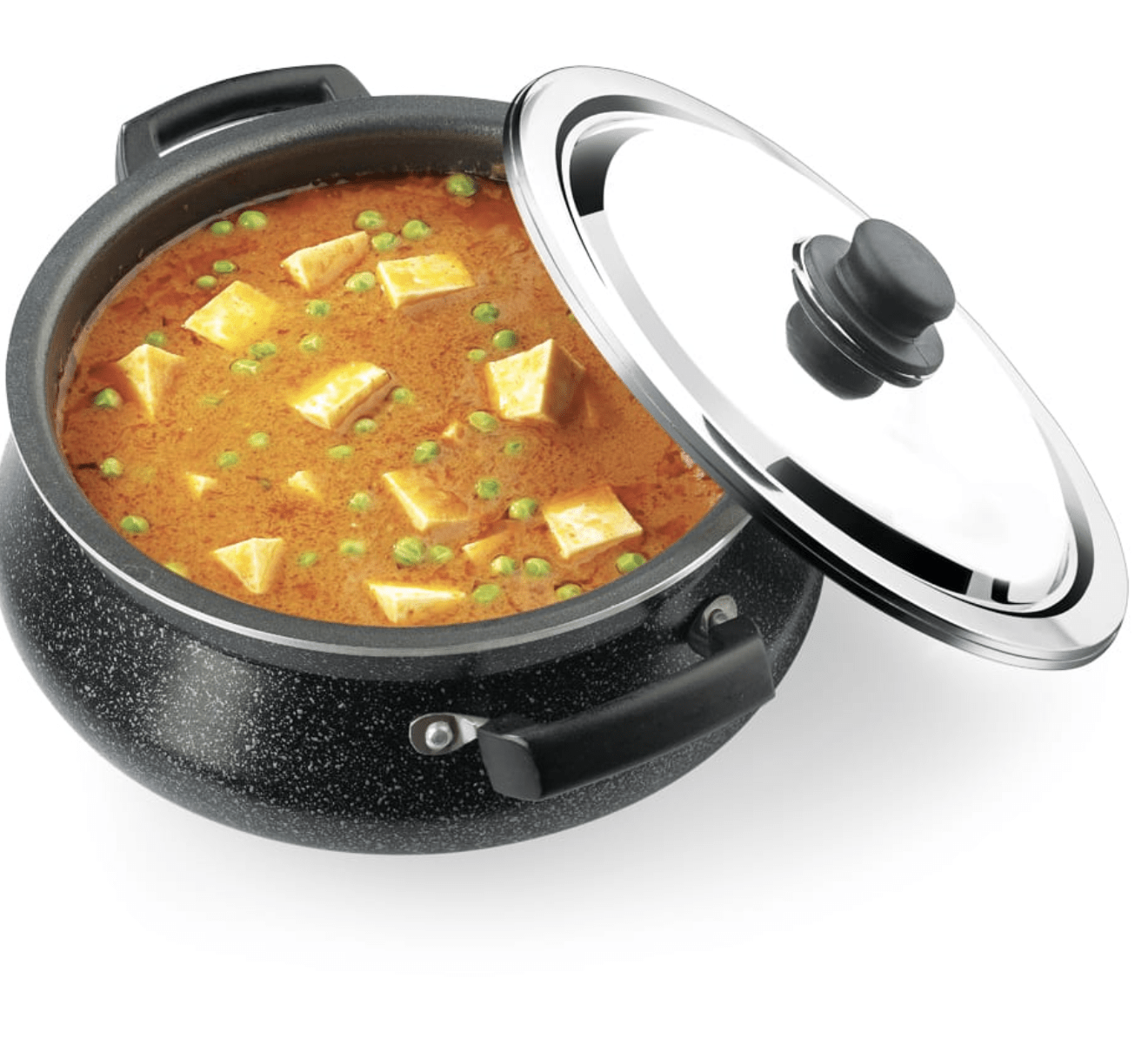 स्टेनलेस स्टील के ढक्कन के साथ प्रीमियर नॉन स्टिक हांडी