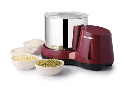 प्रीमियर प्लास्टिक कॉम्पैक्ट वेट ग्राइंडर (Pg - 501) 2Ltr 230V मेरुन कलर - कोड-03909 