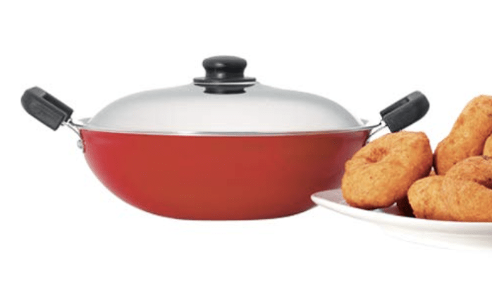 Premier Non Stick Kadai with SS lid 26cm-3
