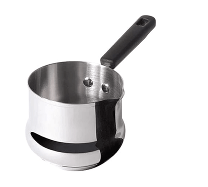 Meyer Nickel Free Stainless Steel Mini Pot | Milk Pan | Tea Pan Stainless Steel | Milk Pan Induction Base | Chai Pan | Small Saucepan | Milk Boiling Vessel | Saucepan with Handle, 10cm, Grey