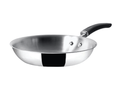 Meyer Trivantage Nickel Free Stainless Steel Triply Frypan | Steel Pan for Cooking | Fry pan Tri ply with Heavy Bottom | Frying Pan Small | Gas and Induction Base, 26cm/ 2.38 Litre, Silver-1