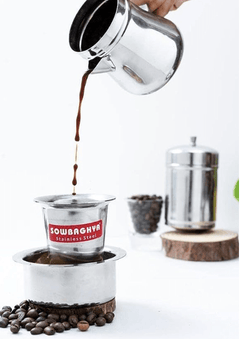 SOWBAGHYA स्टेनलेस स्टील कॉफ़ी फ़िल्टर - 250ml (304 ग्रेड SS) -3