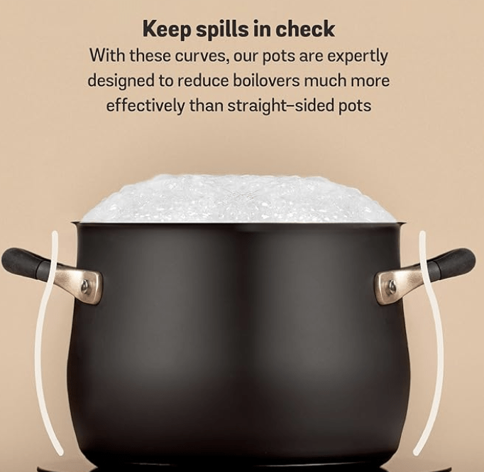 Meyer Accent Series Stainless Steel Dutch Oven| Biryani Pot| Cooking and Serving Casserole Pan with Ergonomic Grip Silicone Handles | Gas and Induction Compatible, 5 Liters-3