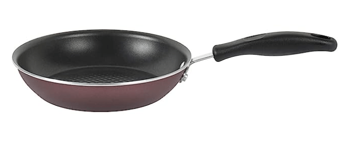 Meyer Merlot Aluminium Non-Stick Frypan | Frying Pan | Omlette pan | Fry pan with Stick Handle | Small Pan | Egg Pan | Gas and Induction Compatible| 100% Toxic Free, 20cm/ 0.96 Liters (Purple)