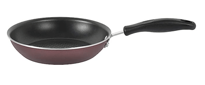 Meyer Merlot Aluminium Non-Stick Frypan | Frying Pan | Omlette pan | Fry pan with Stick Handle | Small Pan | Egg Pan | Gas and Induction Compatible| 100% Toxic Free, 24cm/ 1.64 Liters