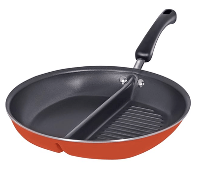 Meyer Non-Stick 30cm Divided Grillpan/Twin Pan/Breakfast Pan/Multi-Snack Pan