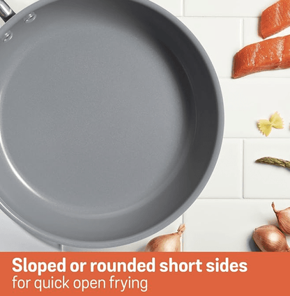 Meyer Anzen Healthy Ceramic Coated Aluminum Cookware Frypan, (20cm, Grey) Visit the Meyer Store