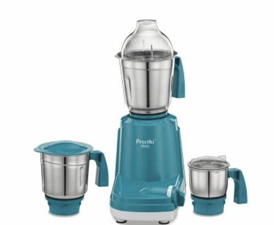 Preethi Trio mixer grinder 500 watt 3 Jars, transparent, Medium (Trio MG 158)