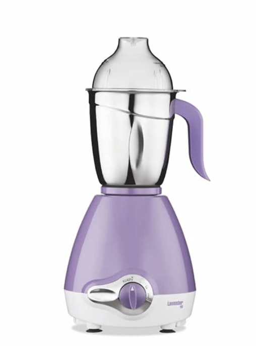 Preethi Lavender Pro MG 185 600 Mixer Grinder (4 Jars, Blue)