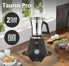 Preethi Taurus Pro MG-256 Mixer Grinder, Black, 3 Jars,Powerful 1000 Watt motor for perfect grinding in 90 sec, Shock proof ABS Plastic Body, 5 Yr Motor Warranty & Lifelong Free Service-3