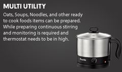 Preethi Armour Multi Utility EK708 1.2-Litre Electric Kettle (Steel/Black)-2