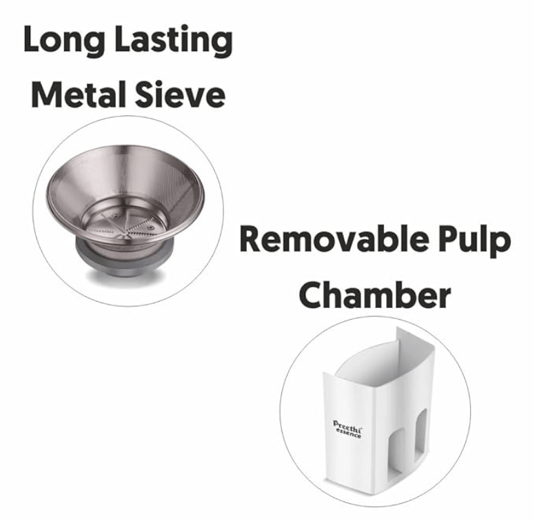 Preethi Essence CJ 101 600 Watt Juicer (White)