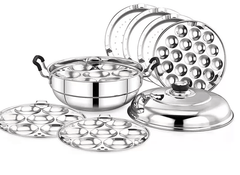 Praylady Induction & Standard Idli Maker  (7 Plates , 21 Idlis )-1