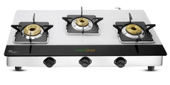 Greenchef Blaze JUMBO Burner Glass Manual Gas Stove  (3 Burners)-3