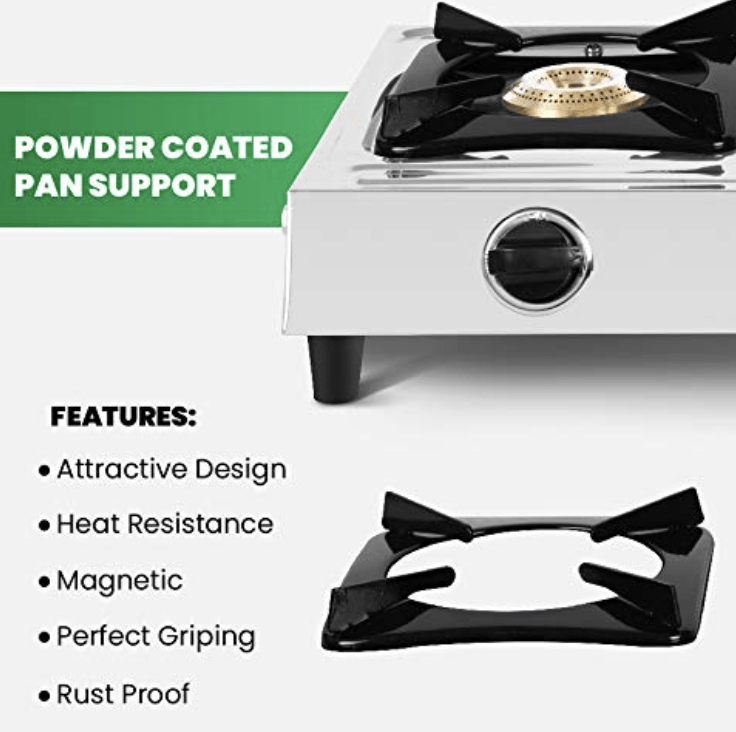 Greenchef Castle Stainless steel Manual Gas stove (2 Burner)-3